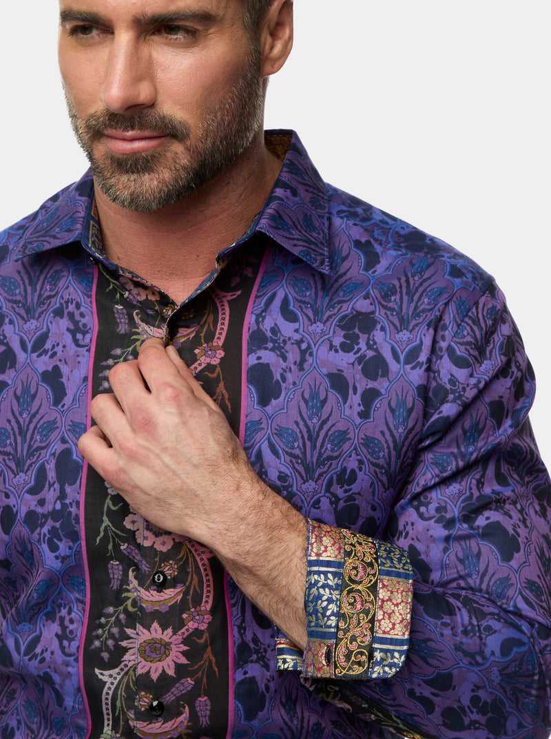 Purple Robert Graham The Limited Edition Paso Doble Woven Shirt Big | 135687DHW