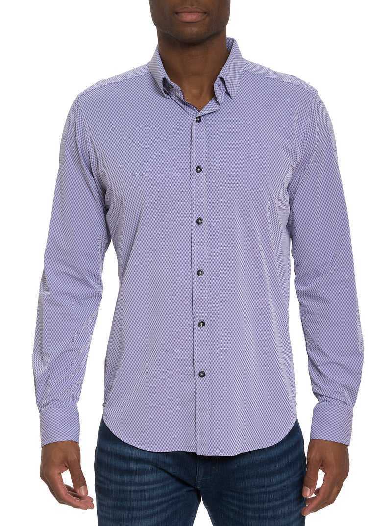 Purple Robert Graham Tocci Long Sleeve Button Down Shirt | 896273AEP