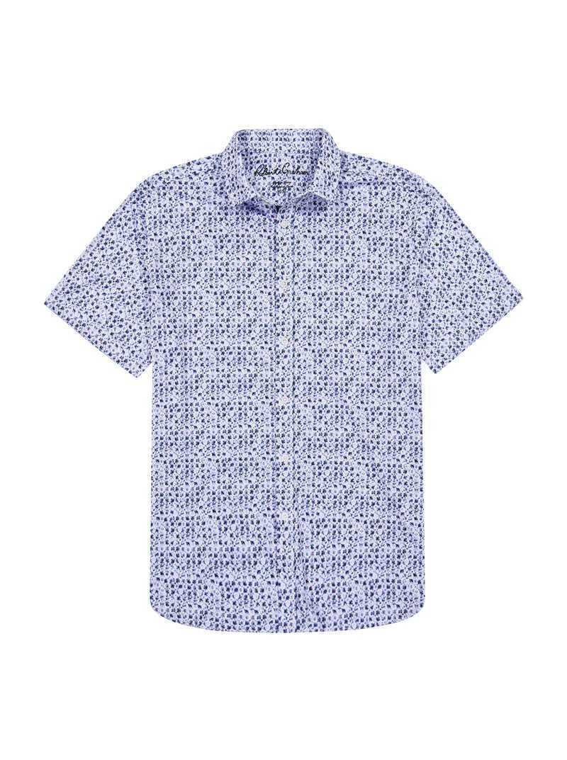 Purple Robert Graham Zambia Short Sleeve Knit Shirt | 746019RUA