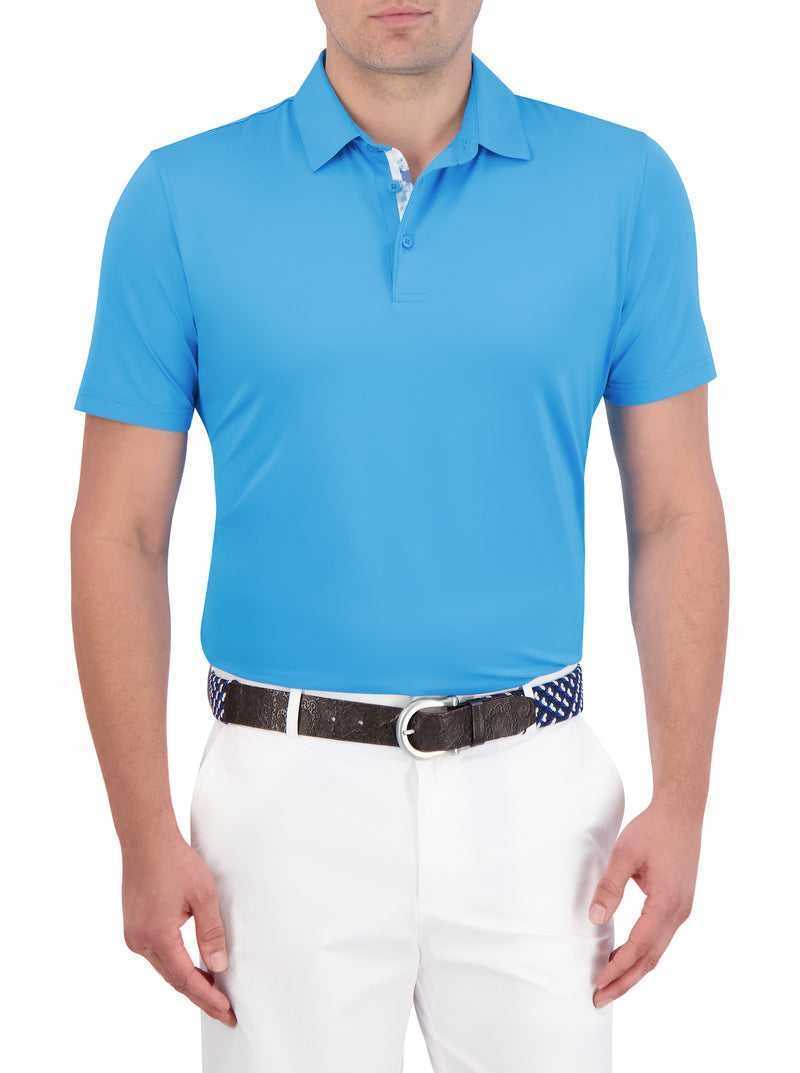 Sea Blue Robert Graham Axelsen Performance Polo | 489125CYV