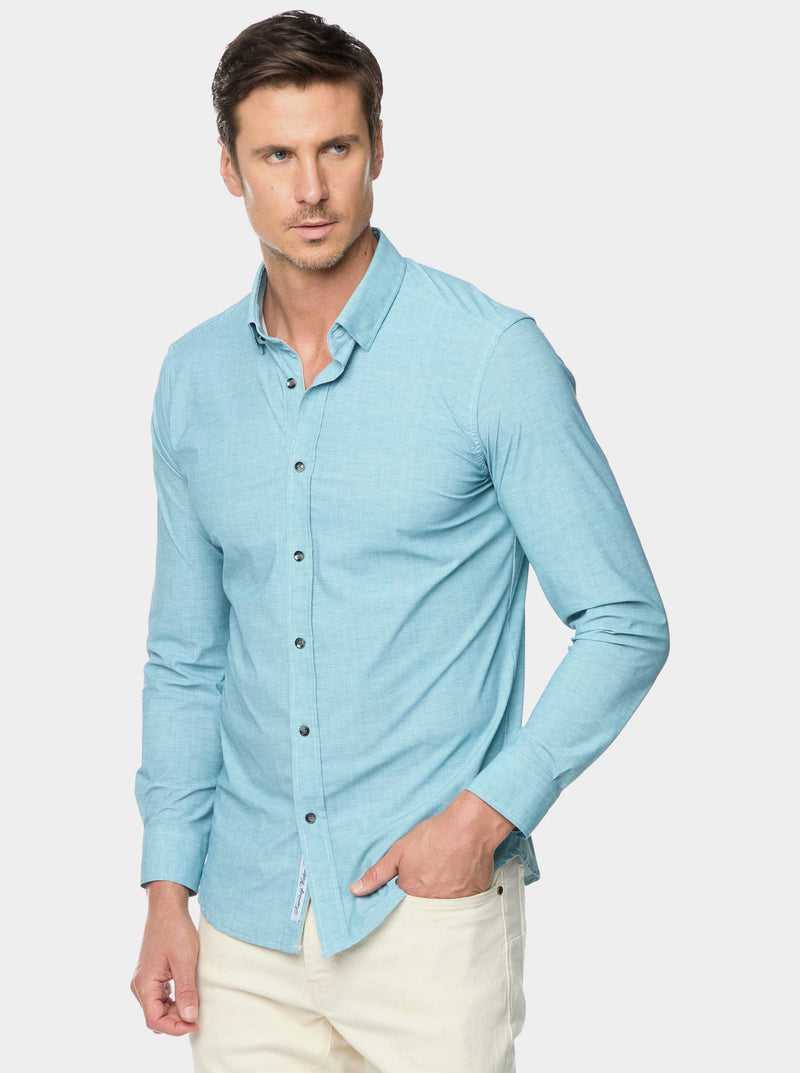 Teal Robert Graham Renley Long Sleeve Button Down Shirt | 980562JNK