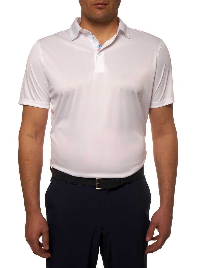 White Robert Graham Axelsen Performance Polo | 964735UIL