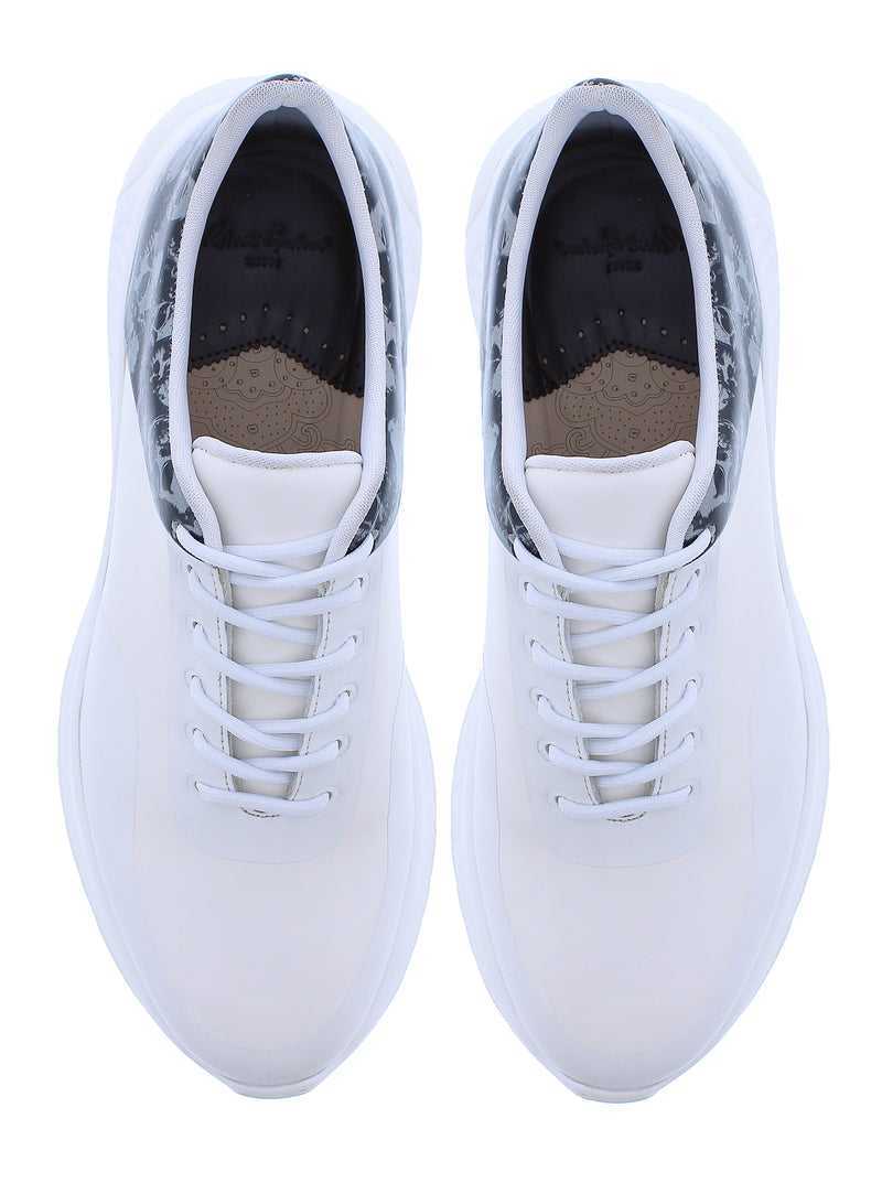 White Robert Graham Crockett Golf Shoes | 451872OLQ