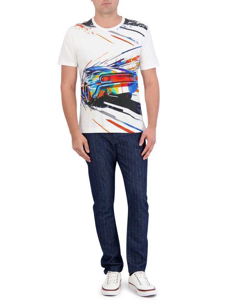 White Robert Graham Grand Speed T-shirt | 582371WFV