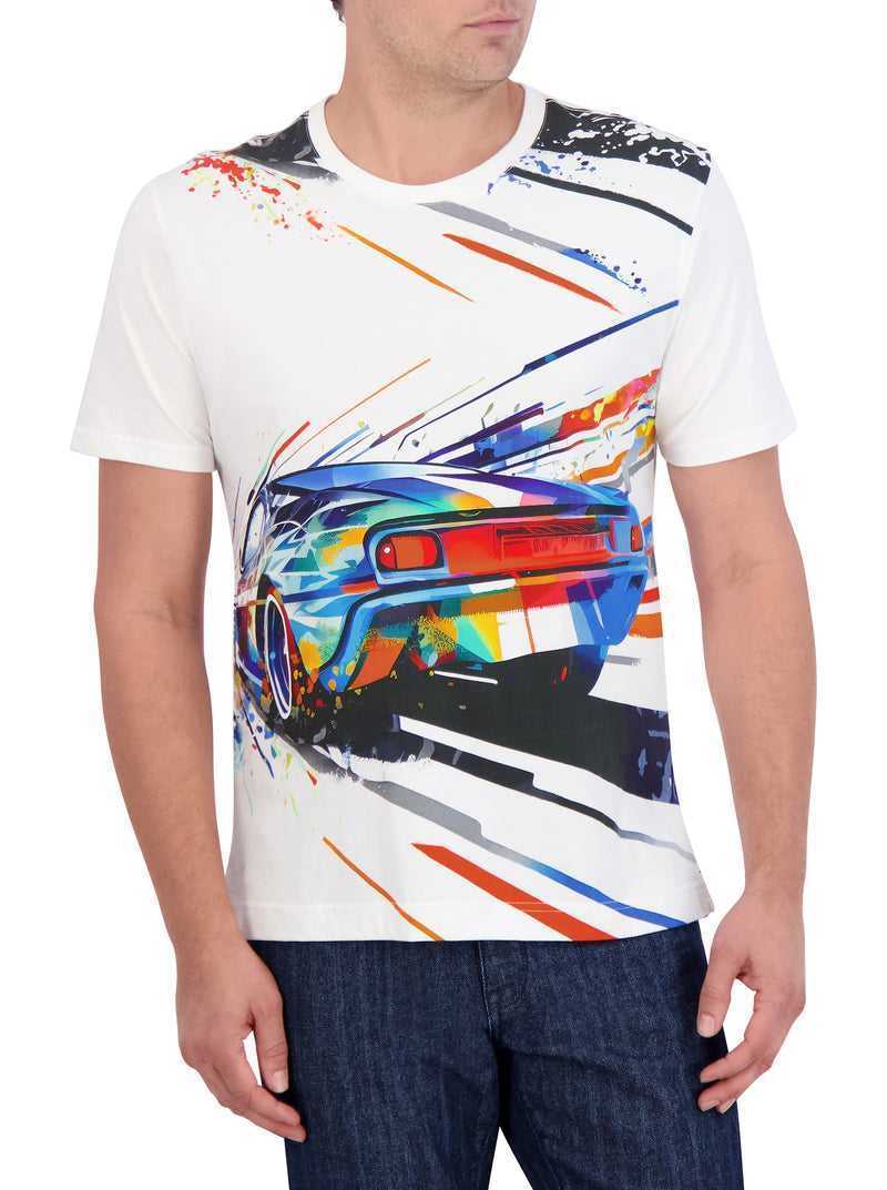 White Robert Graham Grand Speed T-shirt | 582371WFV