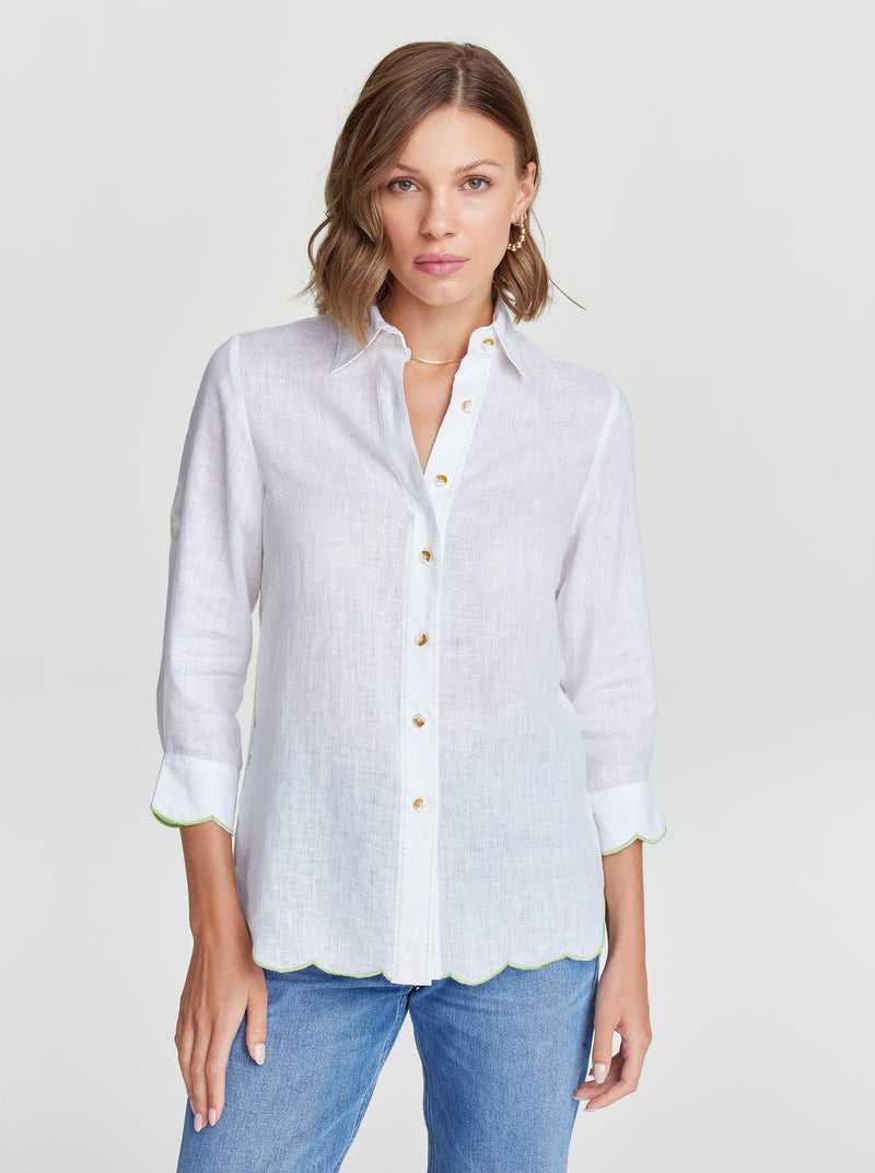 White Robert Graham Hadley Shirt | 724685ANU