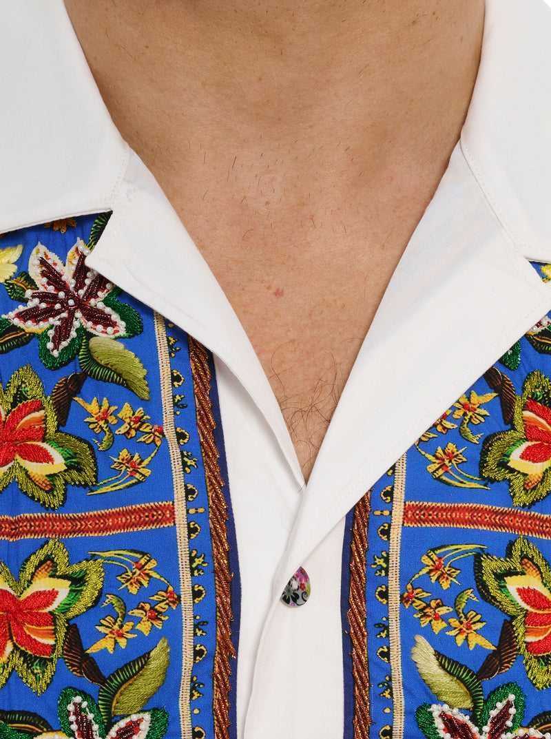 White Robert Graham Limited Edition On Island Time Short Sleeve Button Down Shirt | 074531XJQ