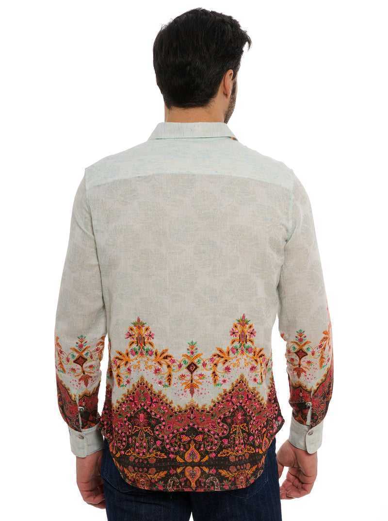 White Robert Graham Limited Edition The Crown Jewel Long Sleeve Button Down Shirt | 657041TGV