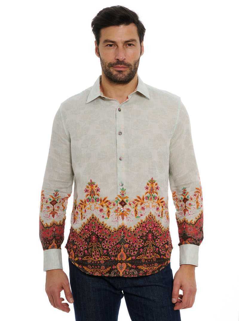 White Robert Graham Limited Edition The Crown Jewel Long Sleeve Button Down Shirt | 657041TGV