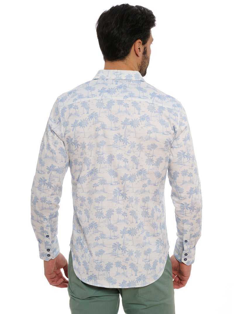 White Robert Graham Maris Long Sleeve Button Down Shirt | 452097CWK