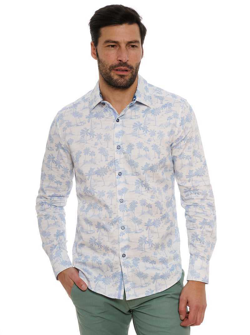 White Robert Graham Maris Long Sleeve Button Down Shirt | 452097CWK