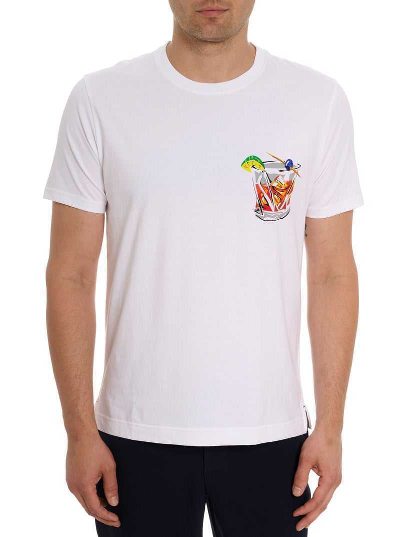 White Robert Graham Serendipity T-shirt | 695104MUB