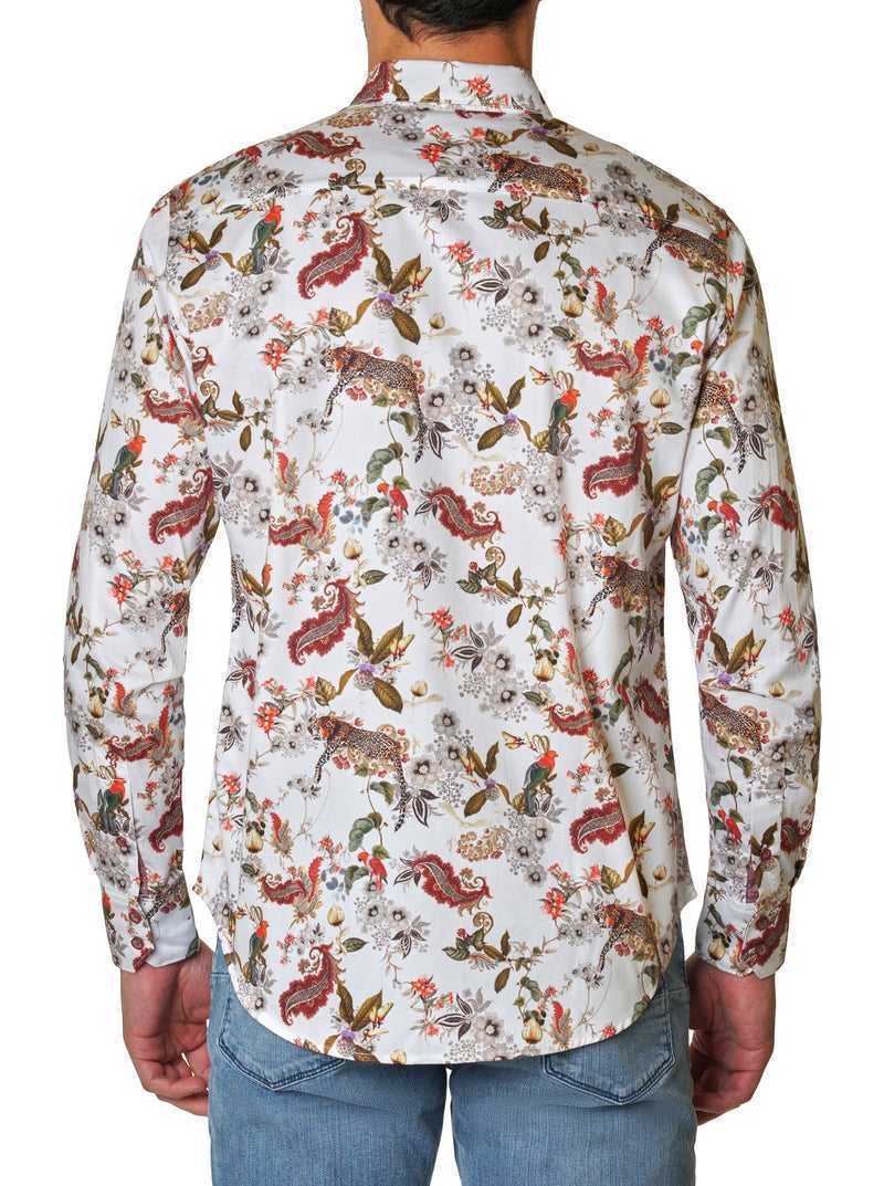 White Robert Graham The Leo Long Sleeve Woven Shirt | 701298WME