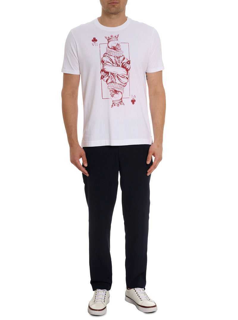 White Robert Graham The Skull King T-shirt | 418607HJK